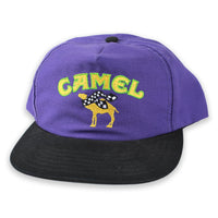 Vintage Camel Cigarettes Embroidered Snapback Hat Purple/Black