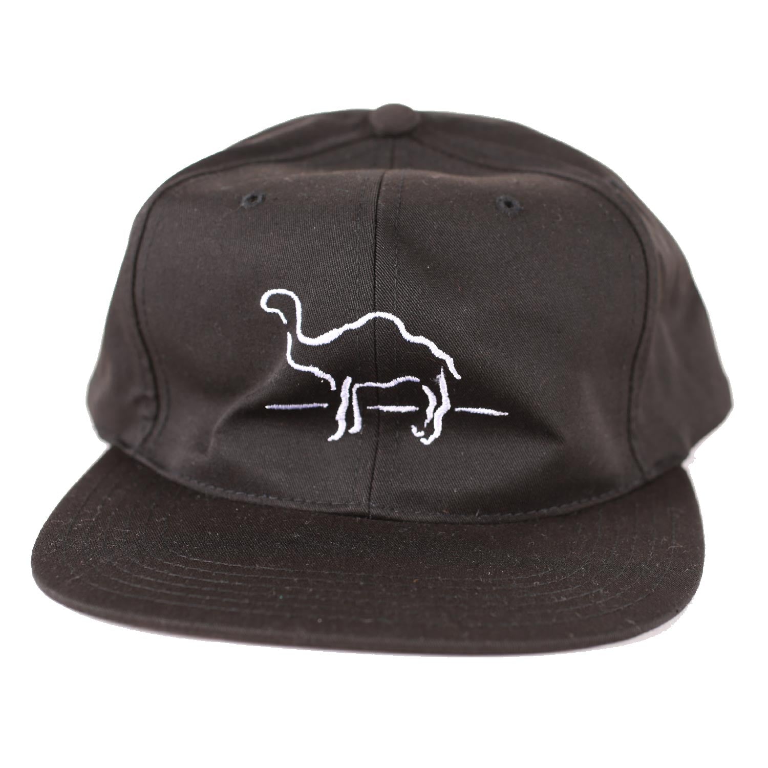 Vintage Camel Cigarettes Embroidered Snapback Hat Black