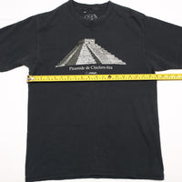 Vintage Chichen-Itza Pyramid Cancun Tee Black M