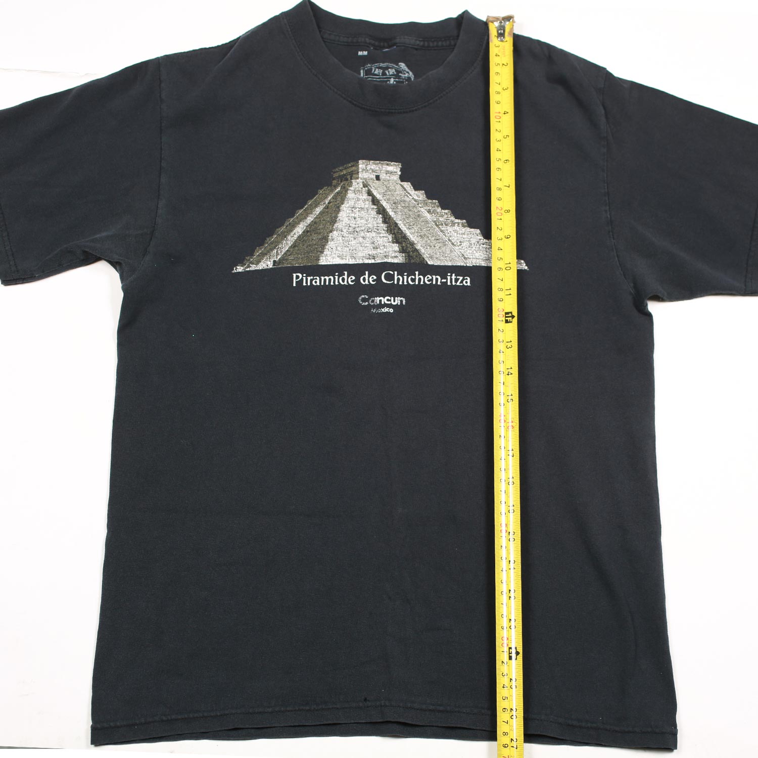 Vintage Chichen-Itza Pyramid Cancun Tee Black M