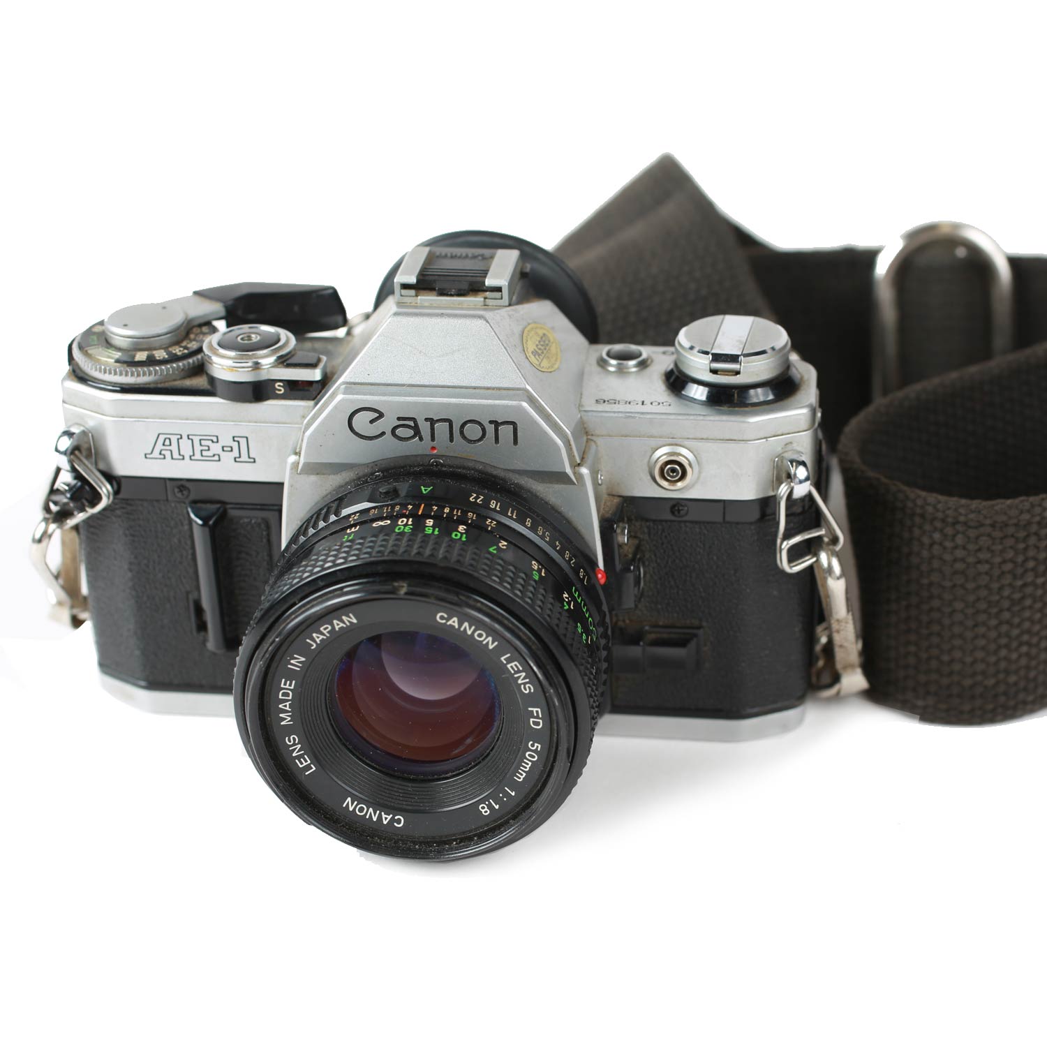 Vintage Canon AE-1 35 mm Film Camera with 50mm Canon Lens