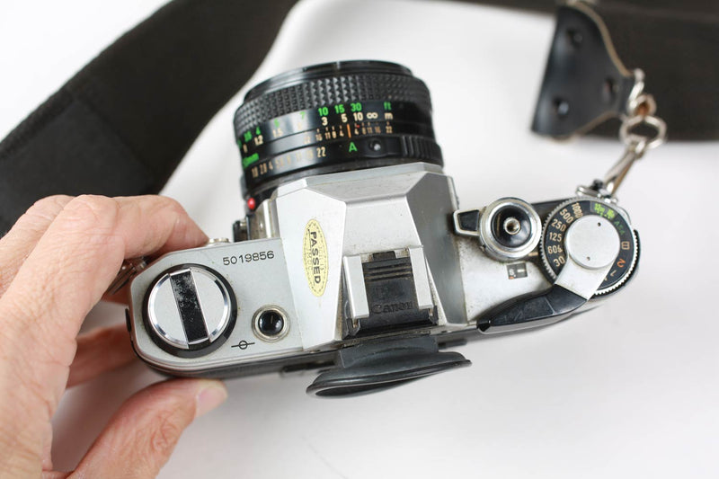Vintage Canon AE-1 35 mm Film Camera with 50mm Canon Lens
