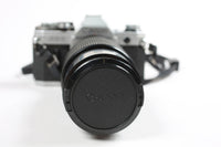 Vintage Canon AE-1 35mm Film Camera with 70-210mm Canon Zoom Lens