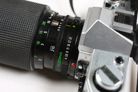 Vintage Canon AE-1 35mm Film Camera with 70-210mm Canon Zoom Lens