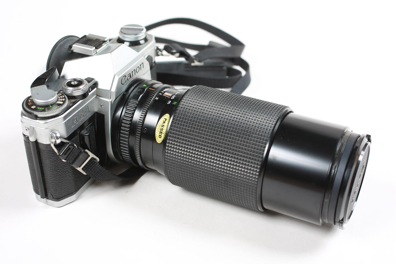 Vintage Canon AE-1 35mm Film Camera with 70-210mm Canon Zoom Lens