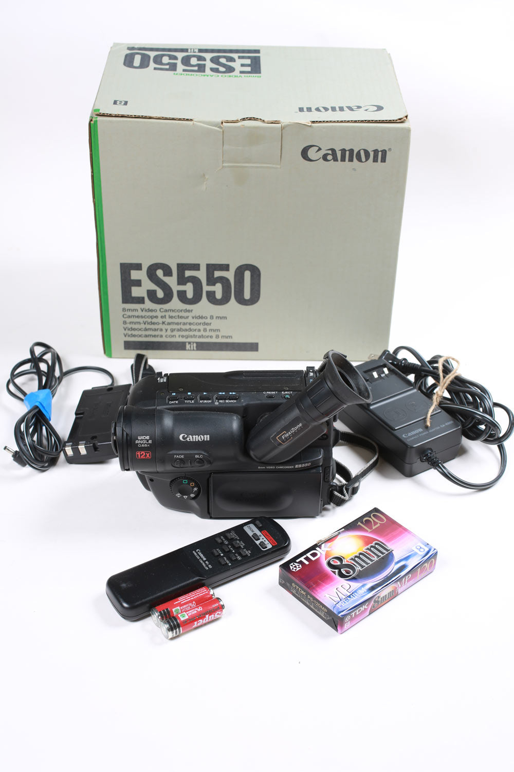 Vintage 90s Canon ES550 Camcorder 8mm Camera Tested Works