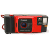 Vintage Canon Snappy 50 35mm Point & Shoot Camera Red Working