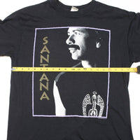Vintage Carlos Santana 1990 Tour Shirt Black L