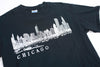 Vintage Chicago Skyline Wraparound Tee M