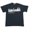 Vintage Chicago Skyline Wraparound Tee M