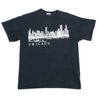 Vintage Chicago Skyline Wraparound Tee M