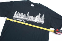 Vintage Chicago Skyline Wraparound Tee M
