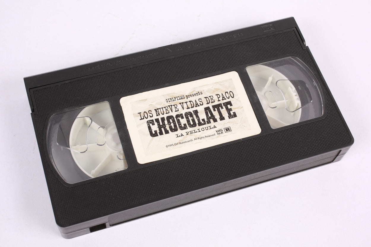 Cassette VHS Chocolate Skateboards "Las Nueve Vidas De Paco" vintage 1995