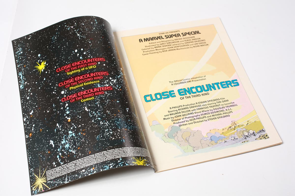 Vintage Marvel Close Encounters Comic Book 1978