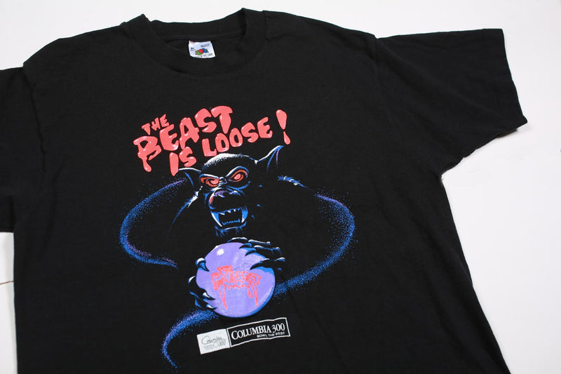 Vintage Columbia 300 The Beast Bowling Tee Black M