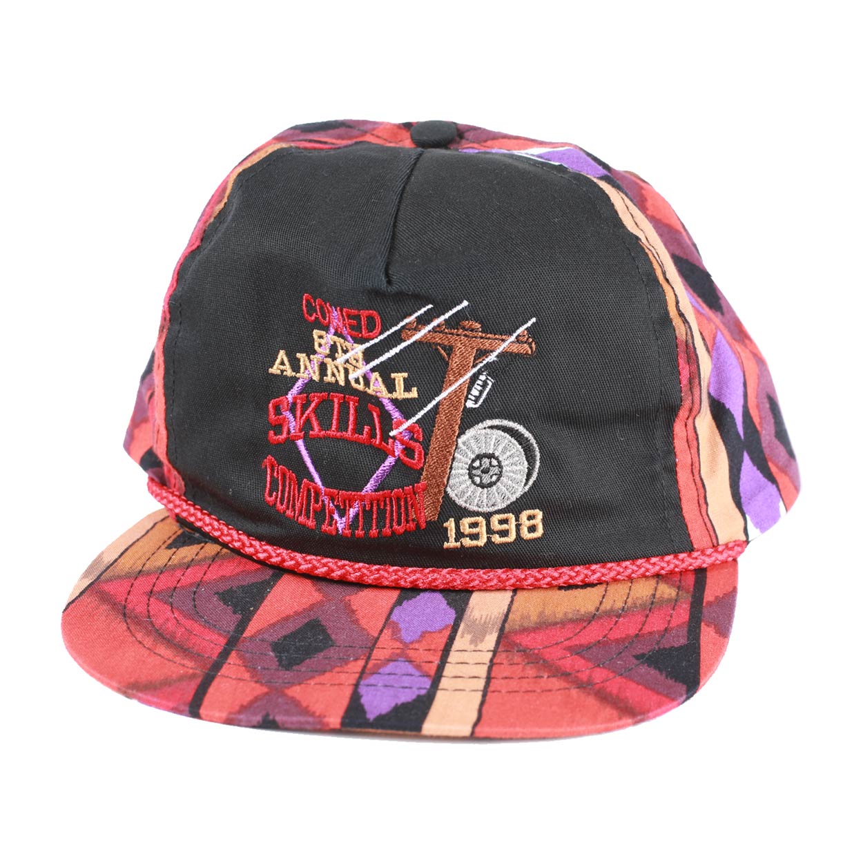 Vintage 1998 Coned Chicago Line Workers Competion Snapback Hat