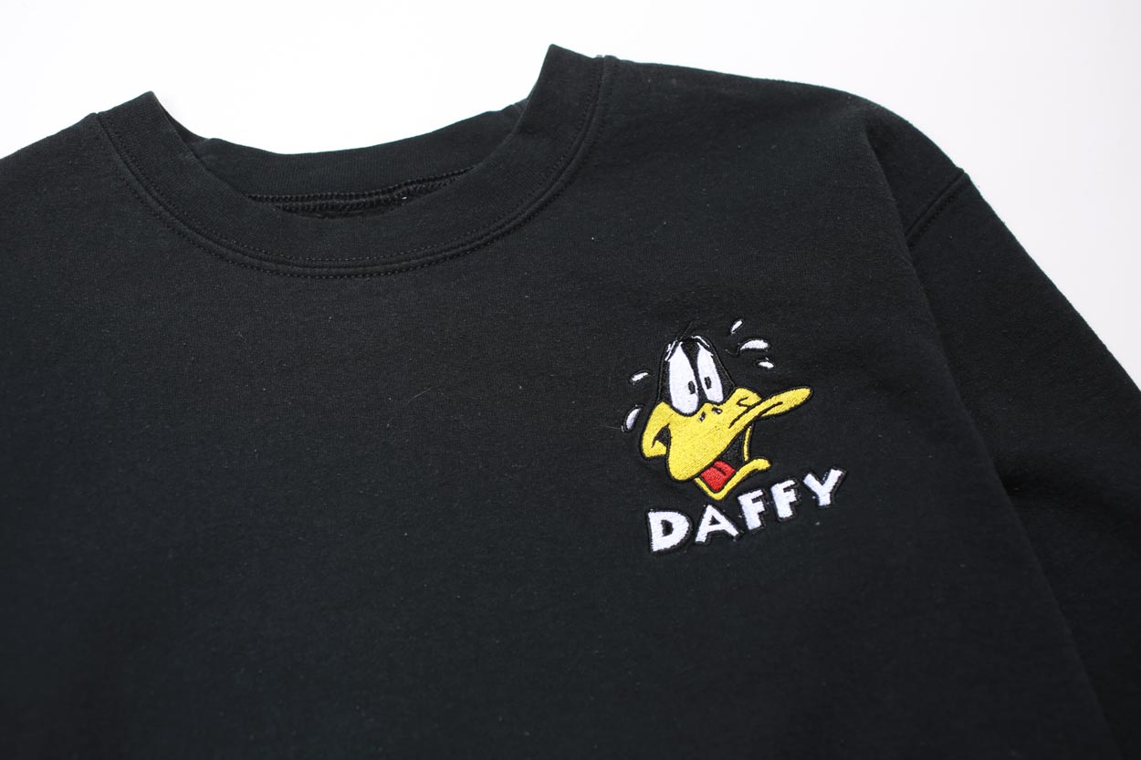 Vintage Looney Tunes Daffy Duck Crewneck Sweatshirt S