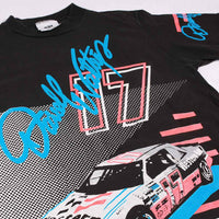 Vintage Nascar Darrell Walters Tee Black Front Detail