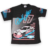 Vintage Nascar Darrell Walters Tee Black Front
