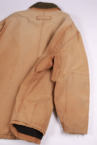 Vintage LL Bean Herren High-Neck Heavy Duty Winterjacke Marineblau L
