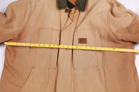 Vintage LL Bean Herren High-Neck Heavy Duty Winterjacke Marineblau L