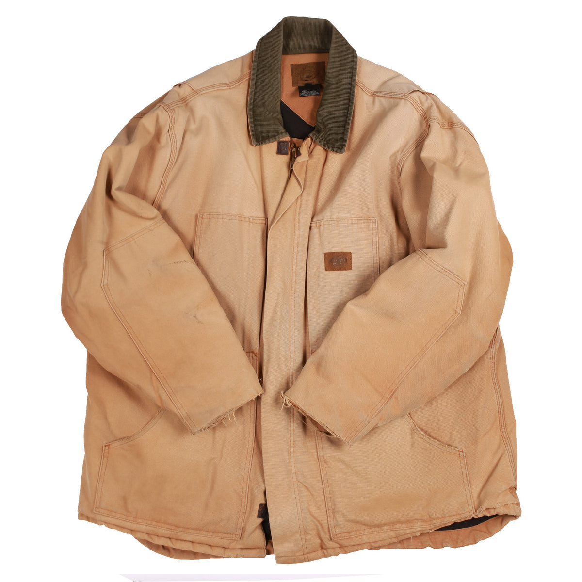 Vintage LL Bean Herren High-Neck Heavy Duty Winterjacke Marineblau L