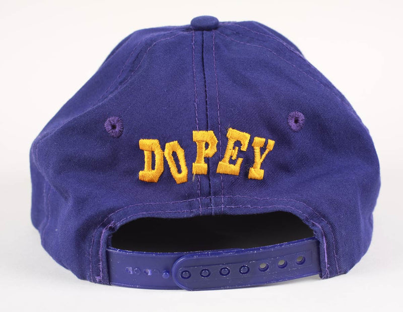 Vintage Disney Dopey Embroidered Snapback Purple