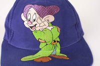Vintage Disney Dopey Embroidered Snapback Purple