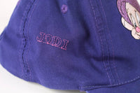 Vintage Disney Dopey Embroidered Snapback Purple