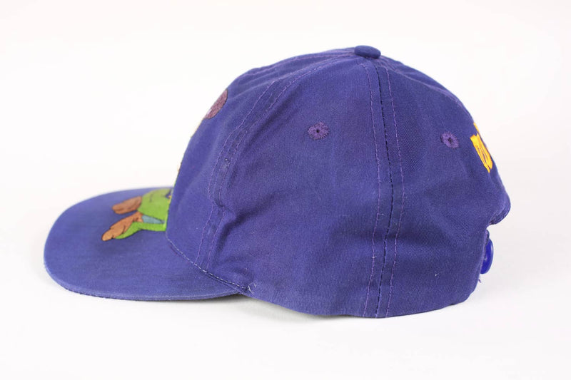 Vintage Disney Dopey Embroidered Snapback Purple