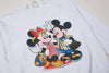 Vintage Disney Mickey & Minnie Crewneck Sweatshirt White L