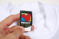 Vintage Disney Mickey & Minnie Crewneck Sweatshirt White L
