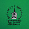 Vintage Dog Agility Steeple Chase Polo Shirt Kelly Green M