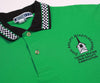 Vintage Dog Agility Steeple Chase Polo Shirt Kelly Green M