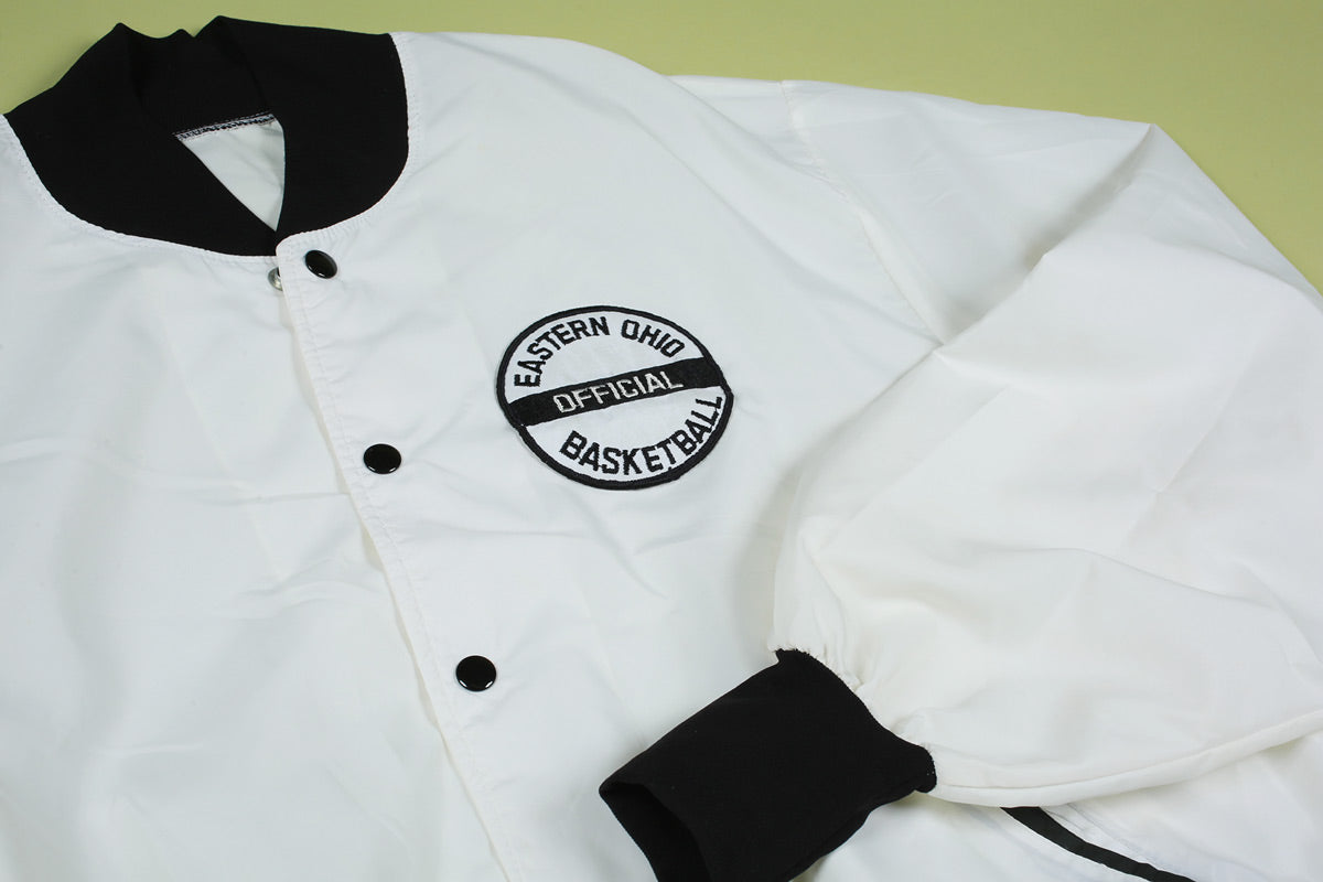 Vintage Ohio Basketball Windbreaker Coaches Jacket White L
