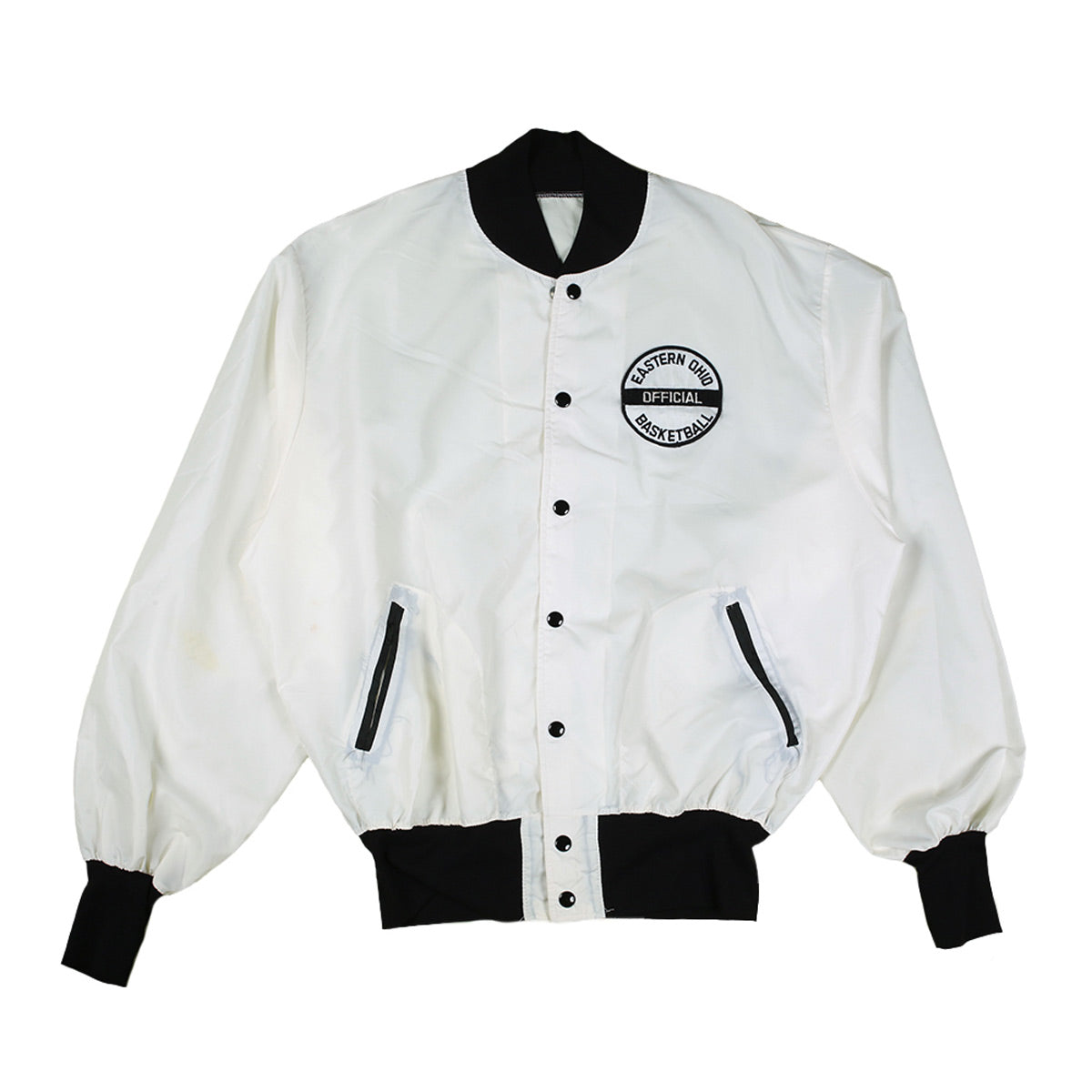 Vintage Ohio Basketball Windbreaker Coaches Jacket White L