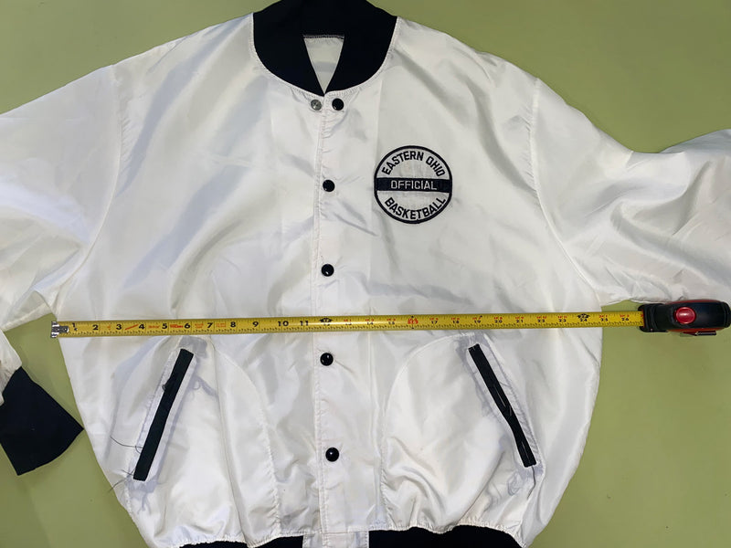 Vintage Ohio Basketball Windbreaker Coaches Jacket White L