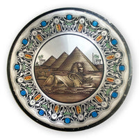 Vintage Egyptian Metal Wall Plaque