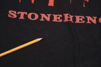 T-shirt touristique vintage Stonehenge noir L