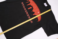 T-shirt touristique vintage Stonehenge noir L