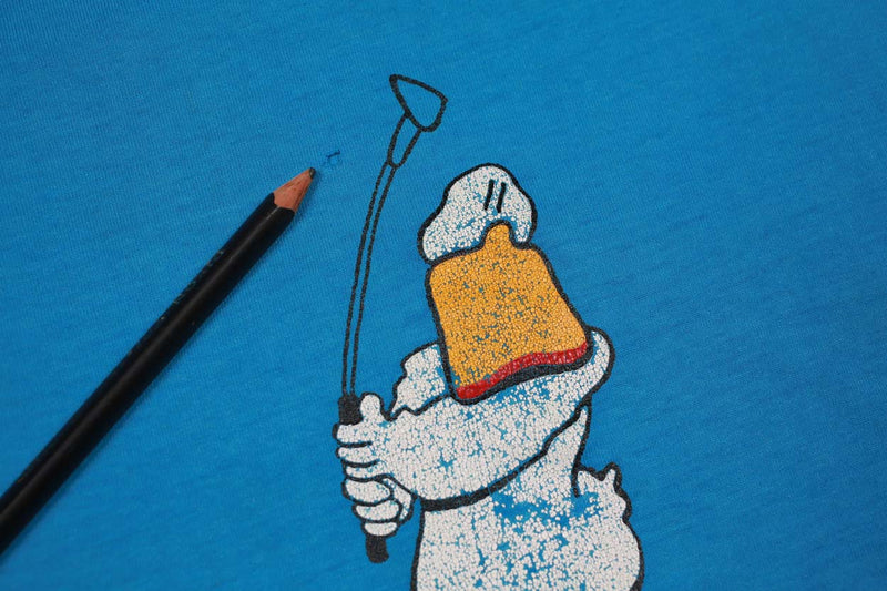 Vintage Everybody Duck Golf Tee Royal Blue L