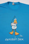 Vintage Everybody Duck Golf Tee Royal Blue L