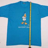 Vintage Everybody Duck Golf Tee Royal Blue L