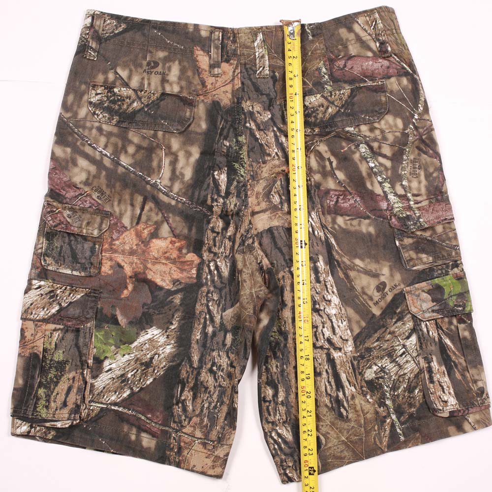 Vintage Faded Glory Mossy Oak Camo Cargo Shorts Size 36