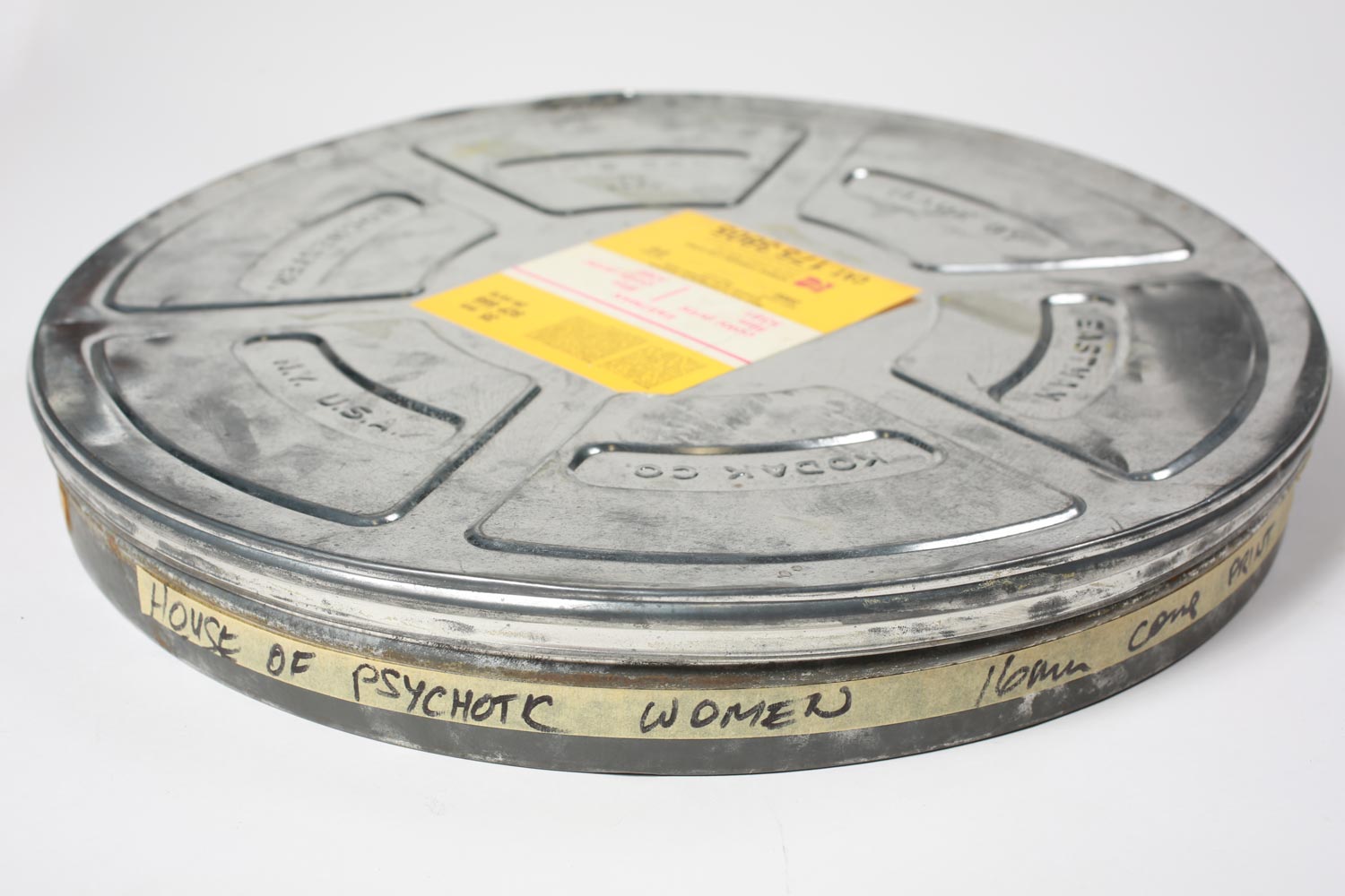 Vintage Lot of 5 x 16mm Motion Picture  Film Canisters in 14-15" Diameter