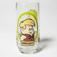 Vintage Flintstones Barney Skateboarding Glass Cup