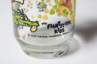 Vintage Flintstones Barney Skateboarding Glass Cup