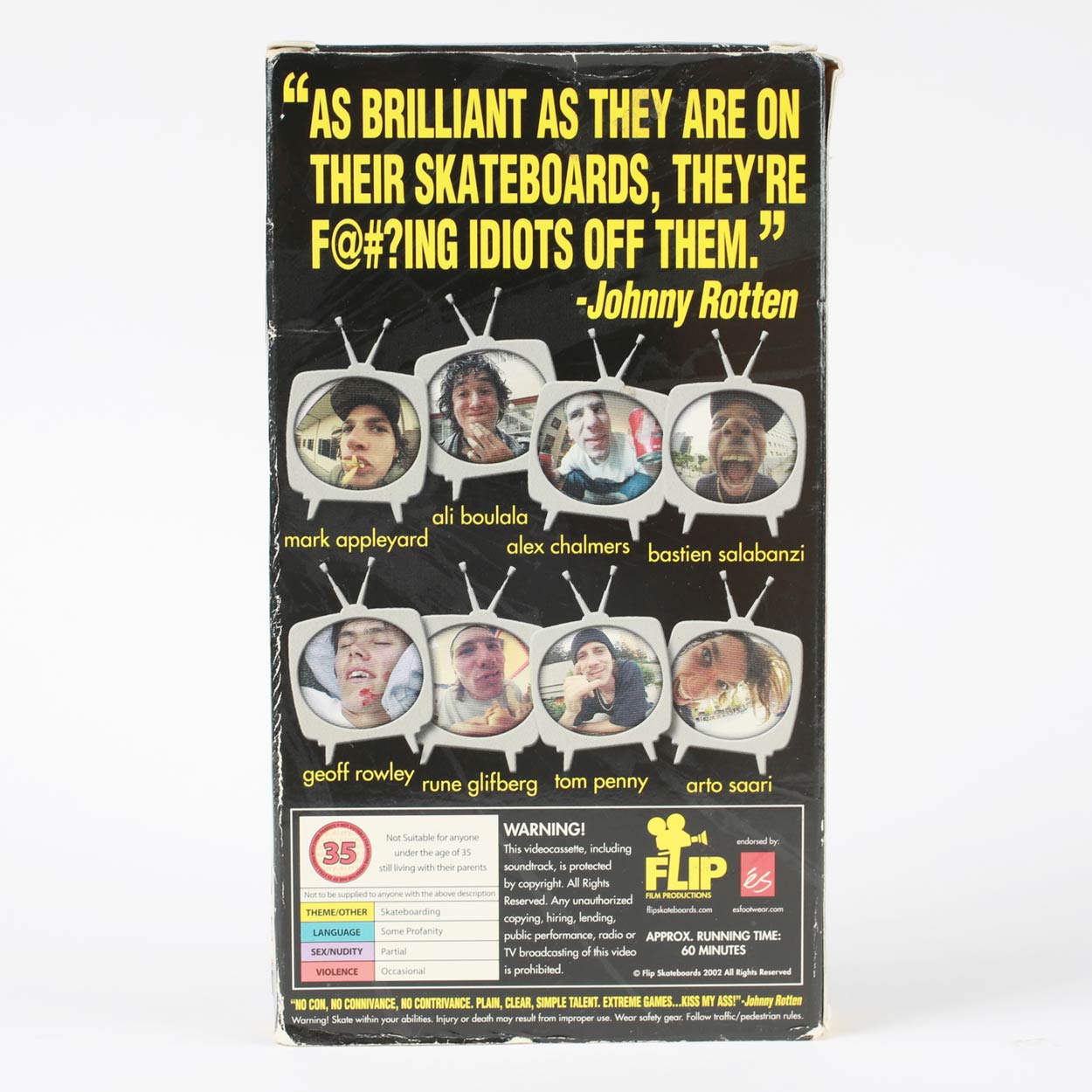 Vintage Flip Skateboards Sorry VHS 2002