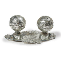 Vintage 1964 Flushing Meadows World's Fair NY Salt and Pepper Shakers With Tray