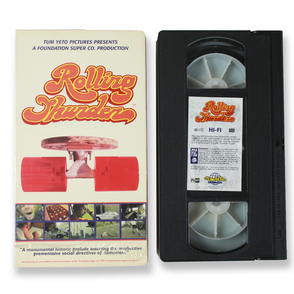Vintage Foundation Skatebaords "Rolling Thunder" VHS Video 1995